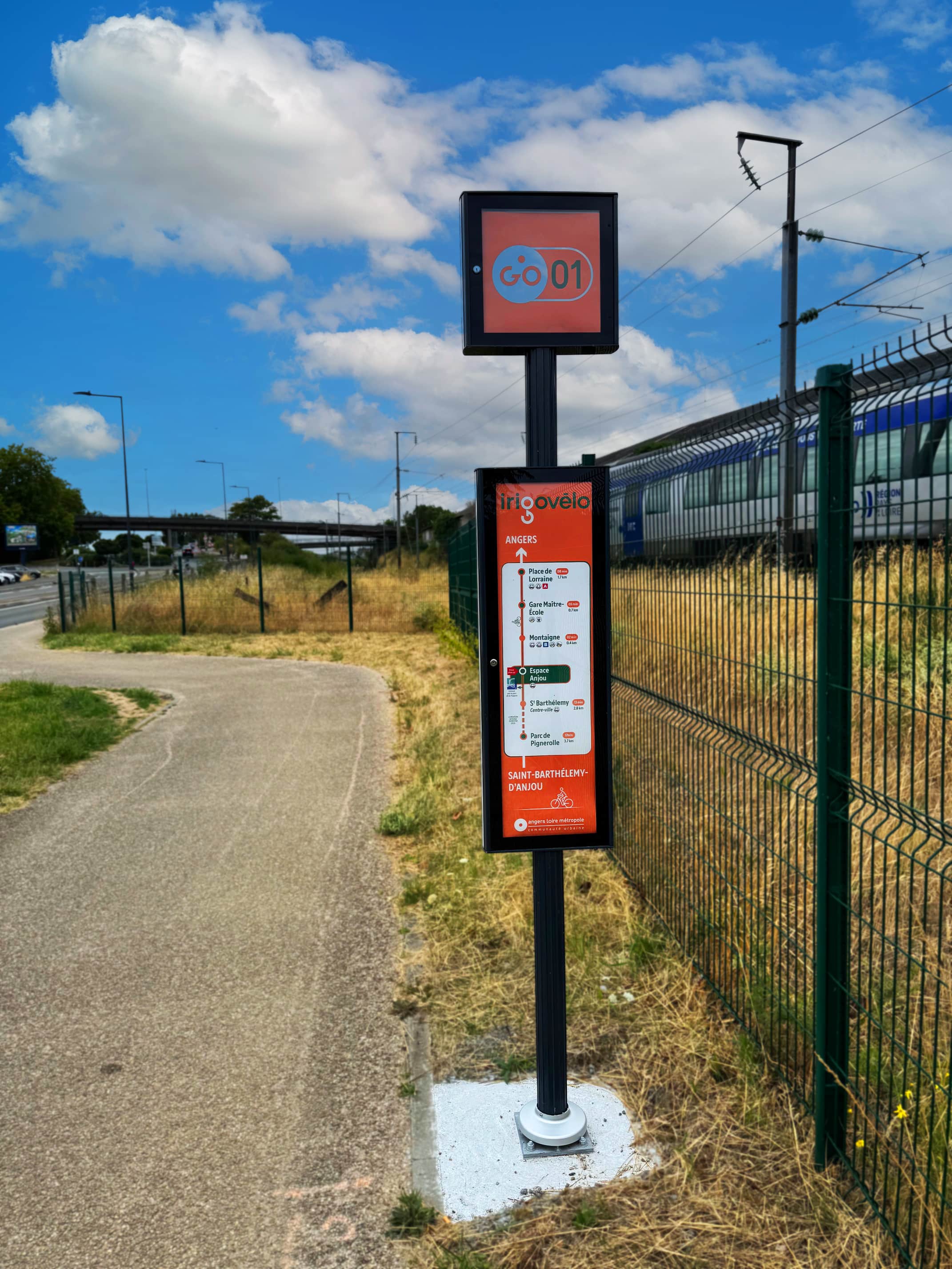 poteau horaire irigovélo