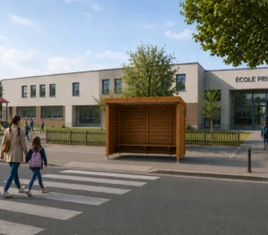 Abribus Scolaire Bois