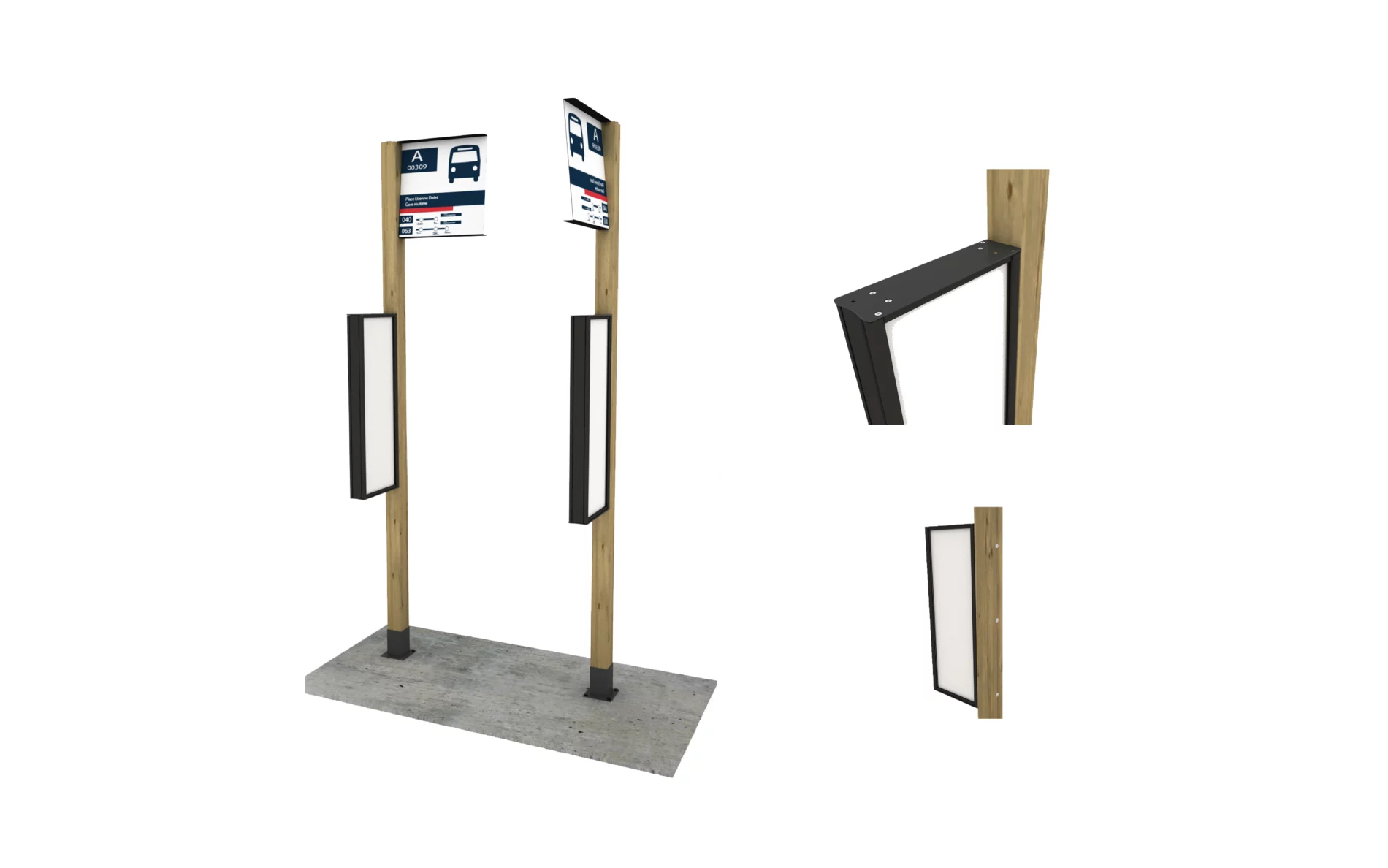 Poteau d&rsquo;arrêt Cintro bois