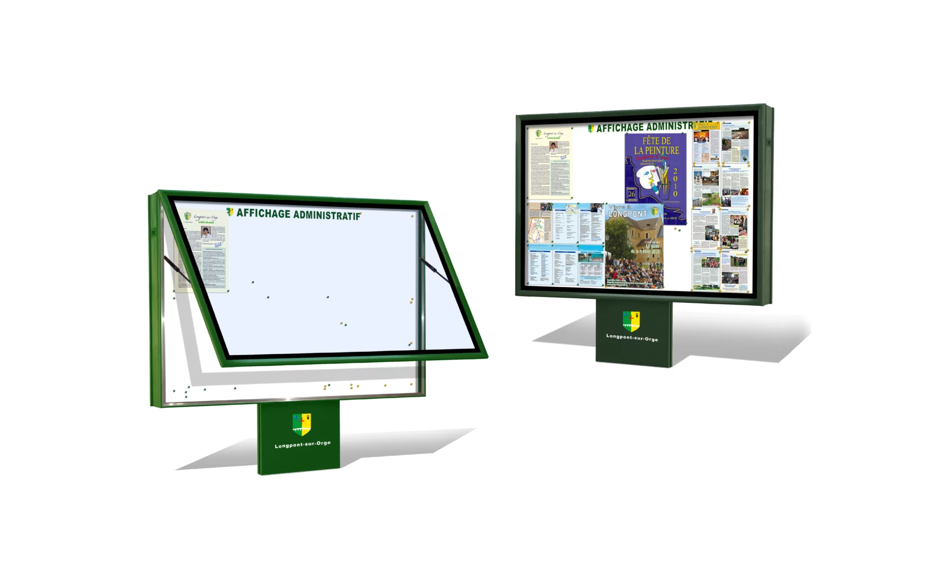 Représentation 3D - vitrine administrative - mobi-admin 2H